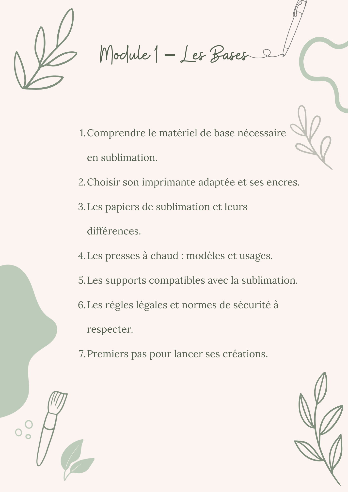 FORMATION SUBLIMATION (UNIQUEMENT POURS LES PERSONNES AYANT DEJÀ LES LIVRETS)