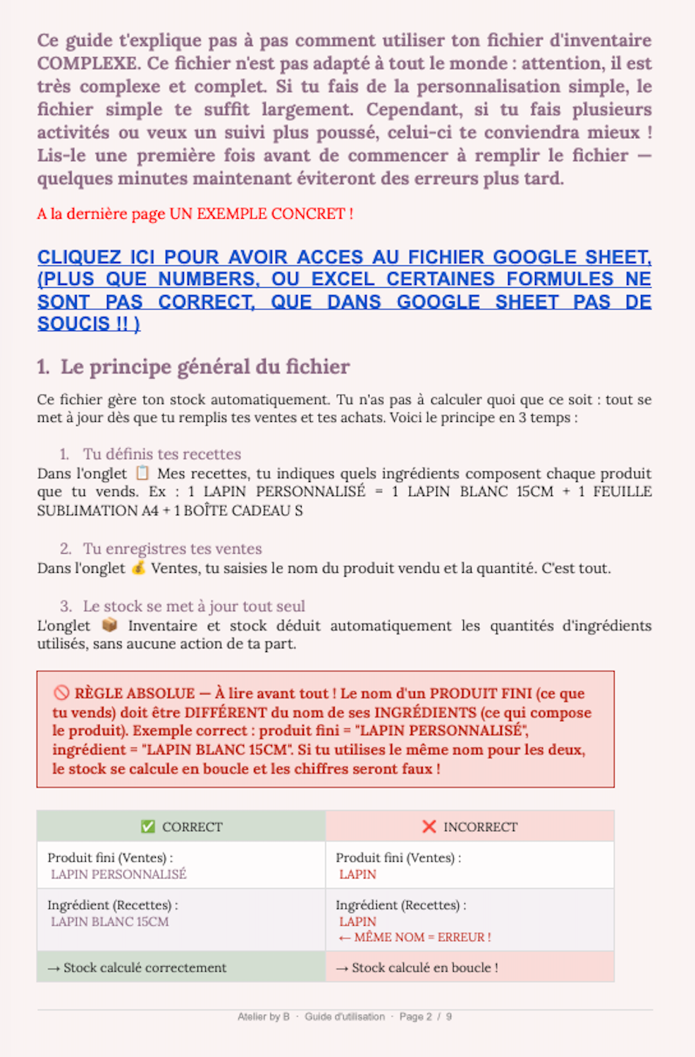 2 FICHIERS NUMERIQUES - INVENTAIRE SIMPLE ET COMPLEXE