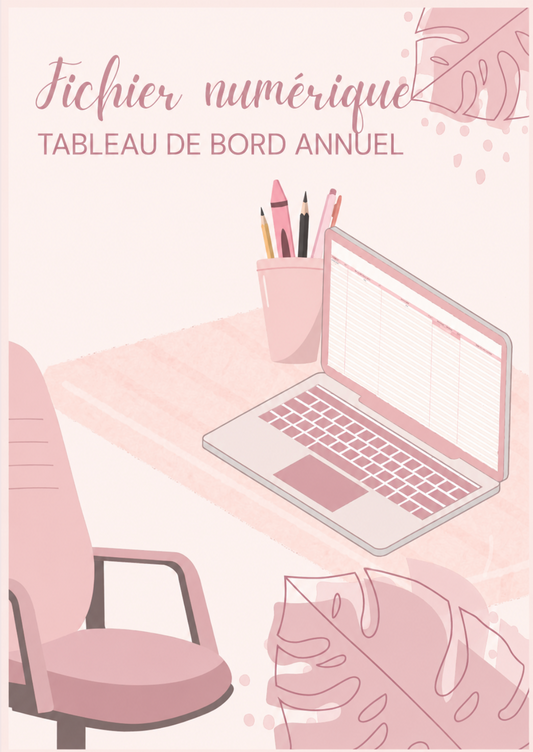 Fichier numérique – Tableau de bord annuel | Suivi des ventes automatique