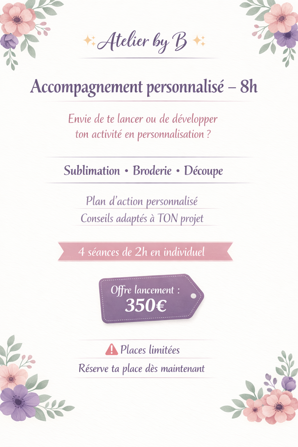 Accompagnement personnalisé – 8h